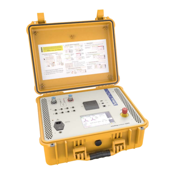 Haefely WA 2293 Quick Start Manual