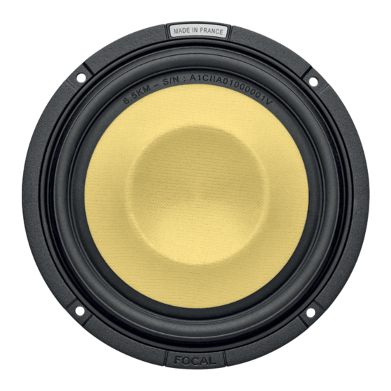 Focal K2 POWER M FRAK Quick Start Manual