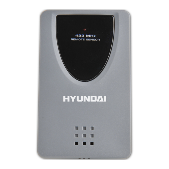 Hyundai WS SENZOR 77 Instruction Manual