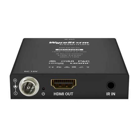 Wyrestorm EXP-EX-35-G2 Quick Start Manual
