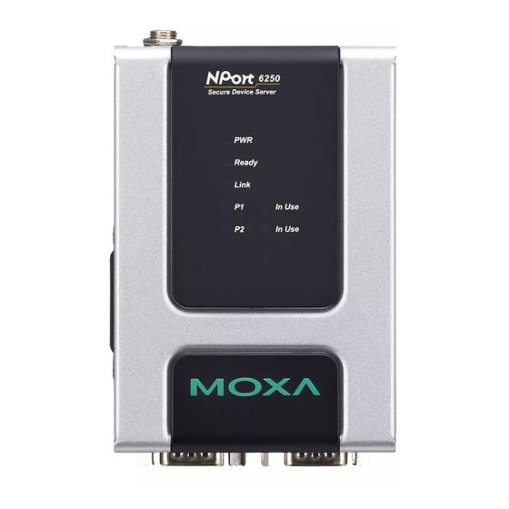 Moxa Technologies NPort 6250 Series Quick Installation Manual