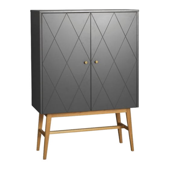 Rowico Rosswood cabinet H135 Assembly Instructions Manual