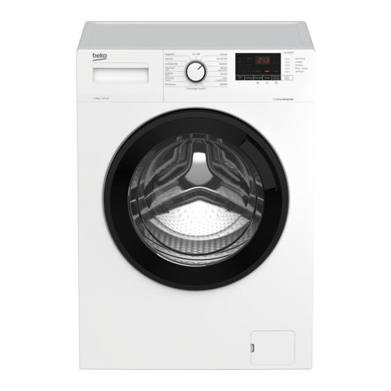 Beko MWTX91232BI Washing Machine Manuals