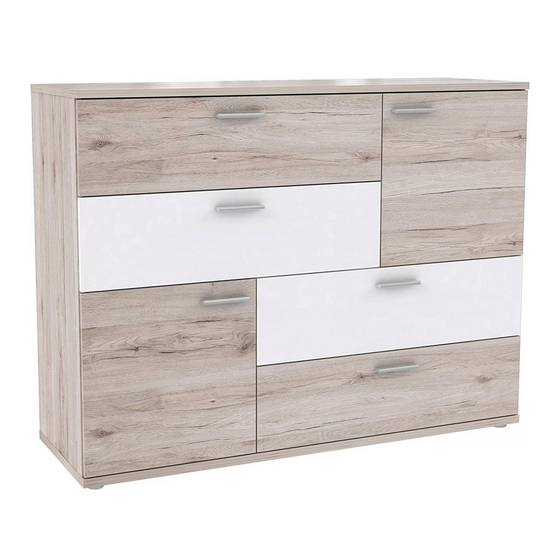 Forte Skive SKVK46 Chest of Drawers Manuals