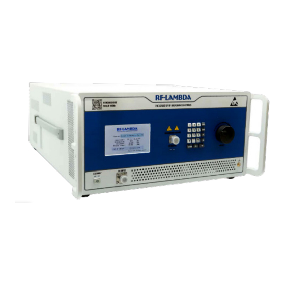 RF-Lambda REMC26G40GF Manual