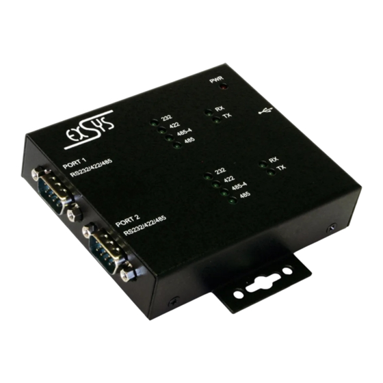 Exsys EX-1333VIS Manual