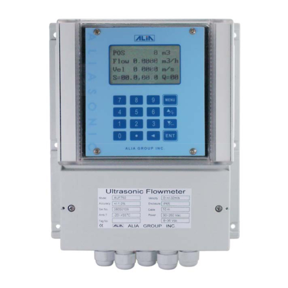Alia AUF750 Series Operation Manual
