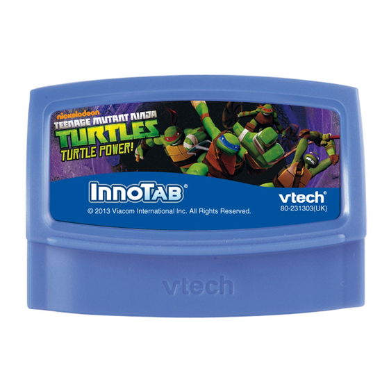 Vtech InnoTab Software - Teenage Mutant Ninja Turtles Manuals