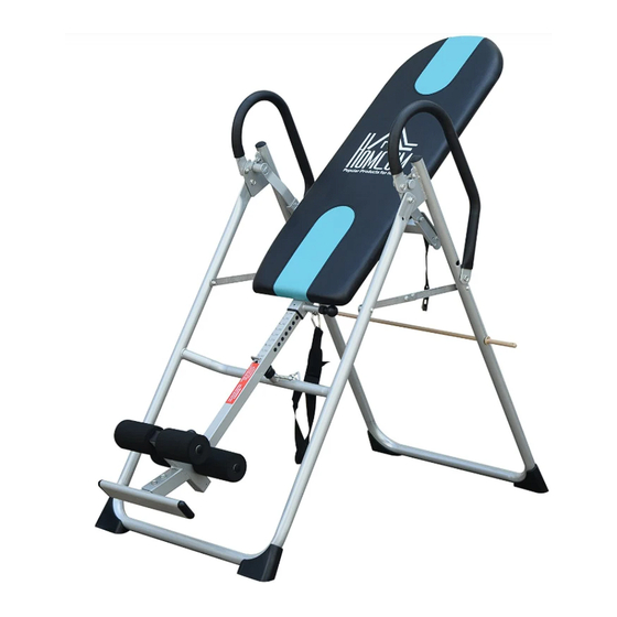 FitSpine Inversion table Assembly Instructions Manual