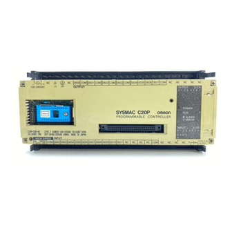 Omron SYSMAC C20P Installation Manual