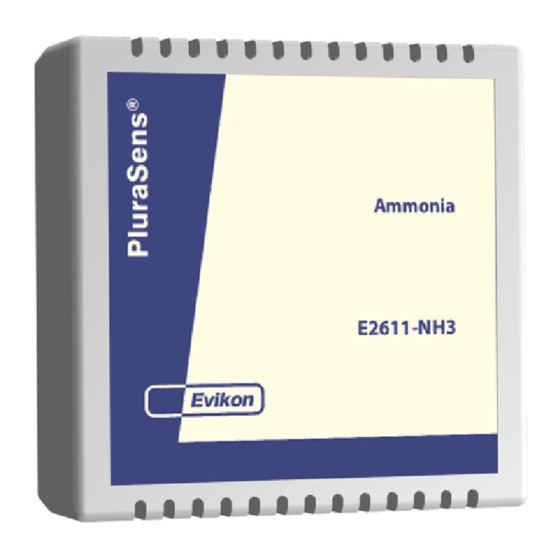 Evikon PluraSens E2611-NH3 Manuals