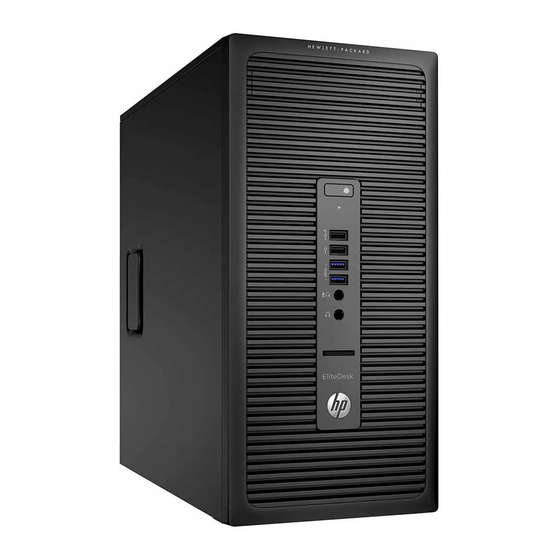 HP EliteDesk 700 G1 Microtower Hardware Reference Manual