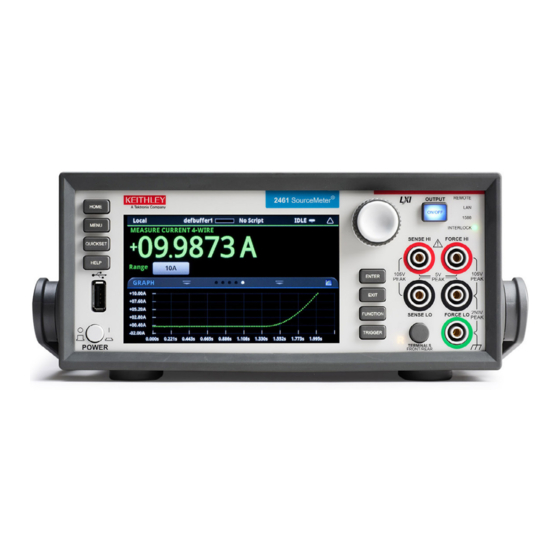 Tektronix KEITHLEY SourceMeter 2400 Series Calibration And Adjustment Manual