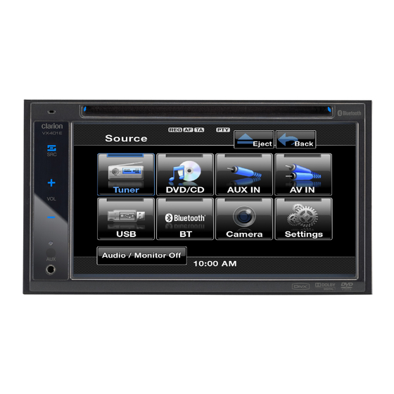 Clarion VZ402E Owner's Manual