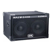 Gallien-Krueger Backline Series  sheet Specification Sheet