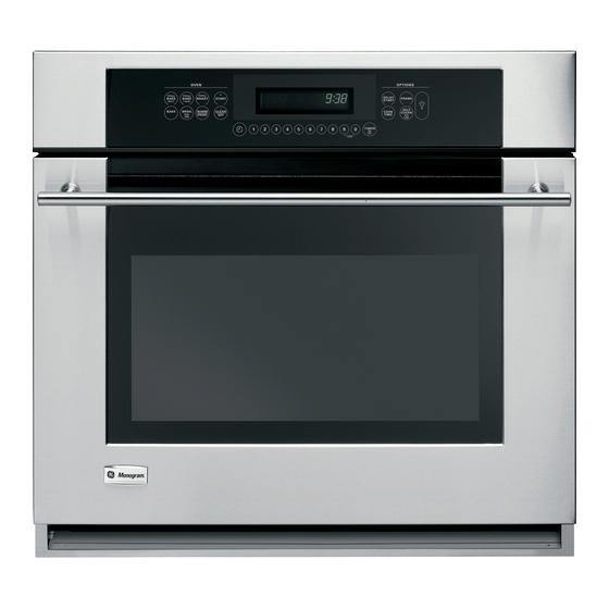 f9 code on ge monogram oven