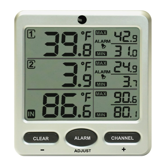 Ambient Weather WS-10-C Wireless Indoor/Outdoor 8-Channel Thermo-Hygrometer,  Console Only