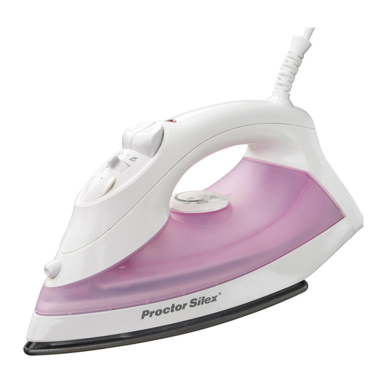 PROCTORSILEX IRON USER MANUAL Pdf Download ManualsLib