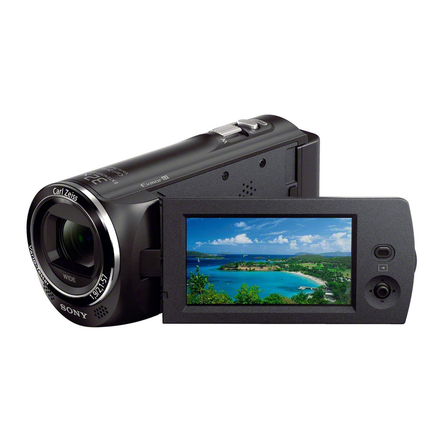 SONY HANDYCAM HDRCX220 USER MANUAL Pdf Download ManualsLib