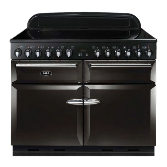 AGA MASTERCHEF XL USER'S MANUAL & INSTALLATION INSTRUCTIONS Pdf