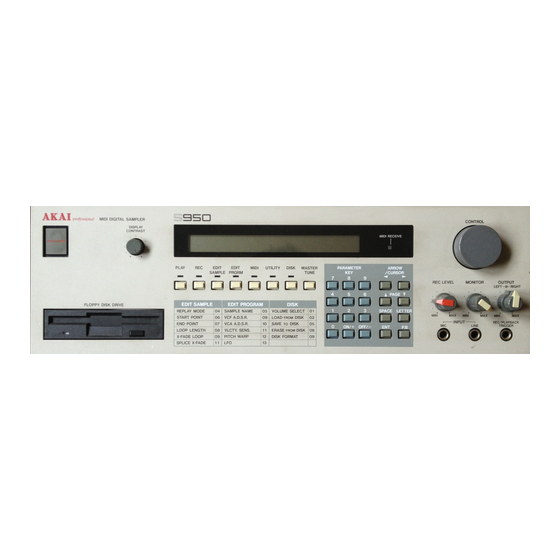 Akai S950 Install Manual