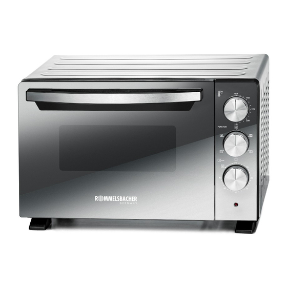 Rommelsbacher BGS 1400 Mini Oven Manuals