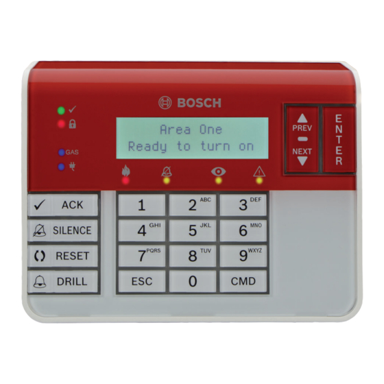 Bosch B926F Quick Start Manual