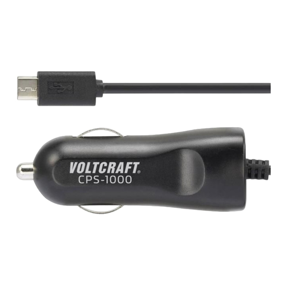 VOLTCRAFT CPS-1000 Operating Instructions