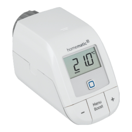 HomeMatic HmIP-eTRV-2 Mounting Instruction And Operating Manual