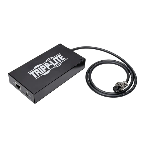 Tripp Lite UPS SNMP/Web Adapter User Manual