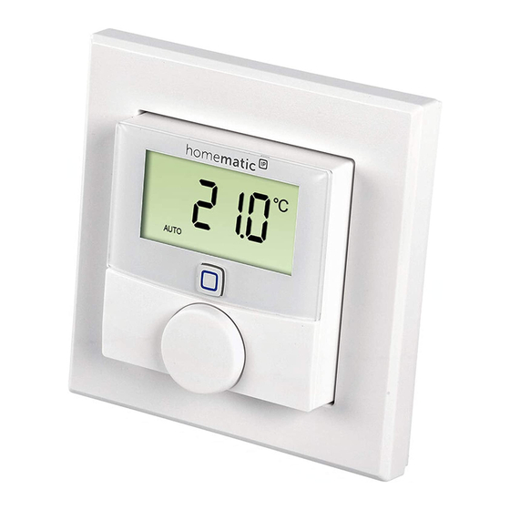 HomeMatic HmIP-WTH-2 Mounting Instruction And Operating Manual
