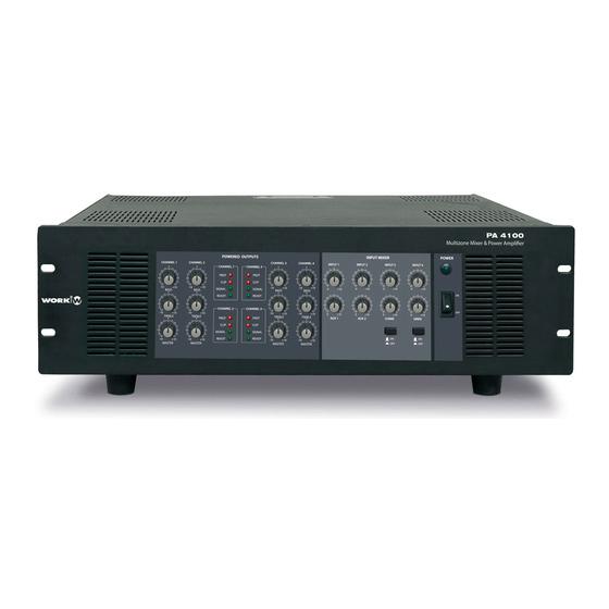 Work Pro PA 4100 User Manual