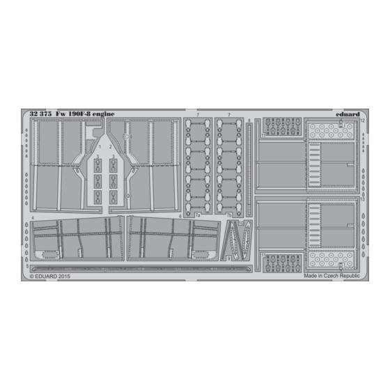 Eduard Fw 190F-8 engine Manual