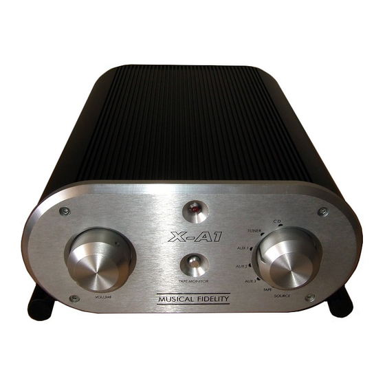 Musical Fidelity X-A1 Manuals