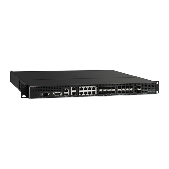 Brocade Communications Systems ServerIron ADX 1000 Installation Manual