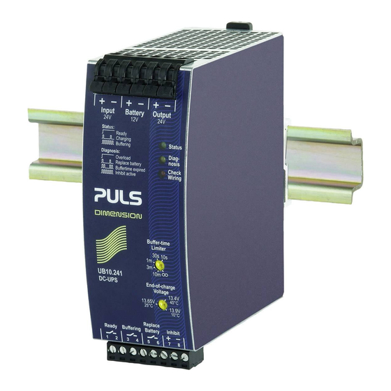 Puls DIMENSION UB10.241 Instruction Manual