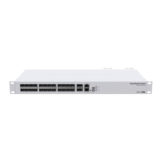 MikroTik CRS326-24S+2Q+RM Quick Start Manual