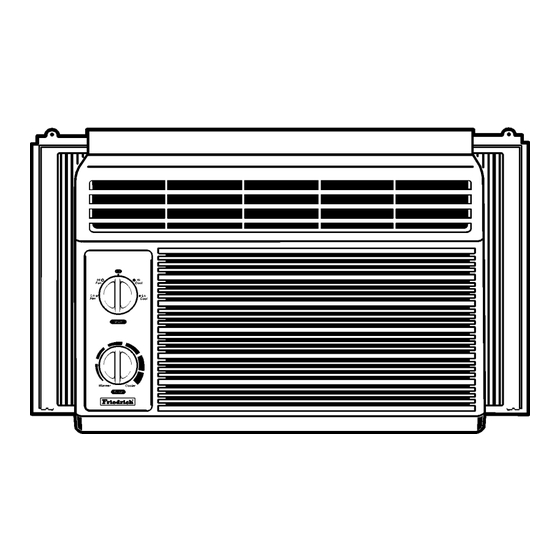 Friedrich ZStar ZQ05A10B Service And Parts Manual