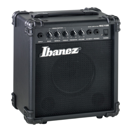 Ibanez IBZ10B Parts List