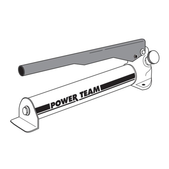 Power Team 62072 Operating Instructions Manual