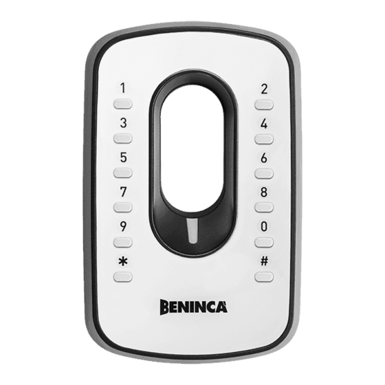 Beninca IRI.KPAD Quick Manual