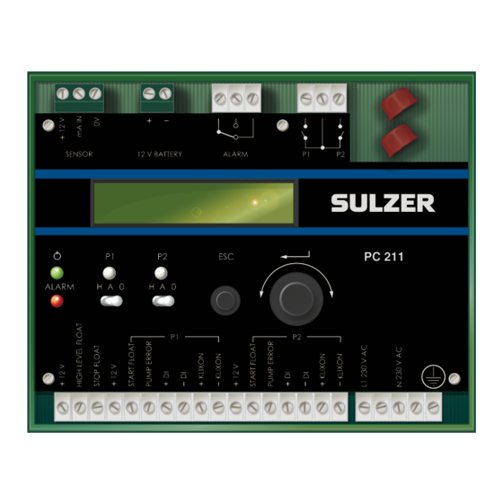 Sulzer PC 111 Installation And User Manual