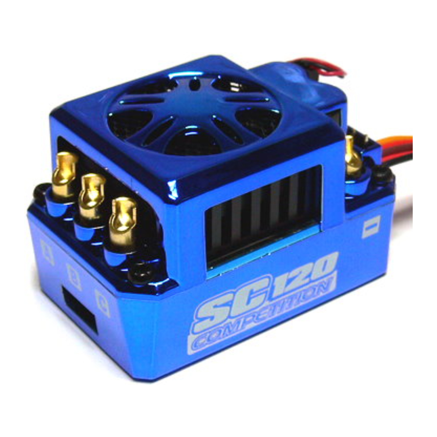 Skyrc TORO SC120 - Support Brushless Motor Manual