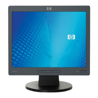 User Manuals: HP L1506 LCD Monitor