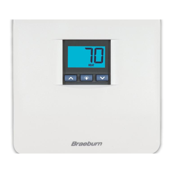 Braeburn Premier 3000 - Non-Programmable Single Stage Heat/Cool Digital Thermostat Manual