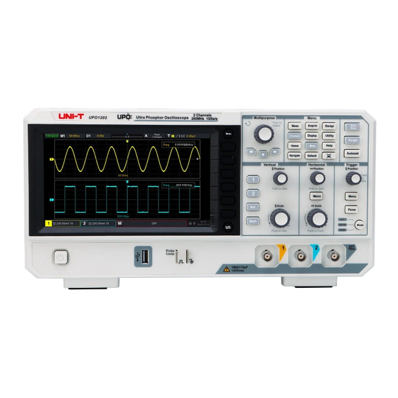 UNI-T UPO1002 Series User Manual