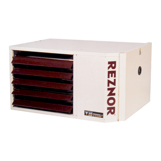 Reznor NORTEK UDSA-4E Installation Commissioning Servicing & User Instructions