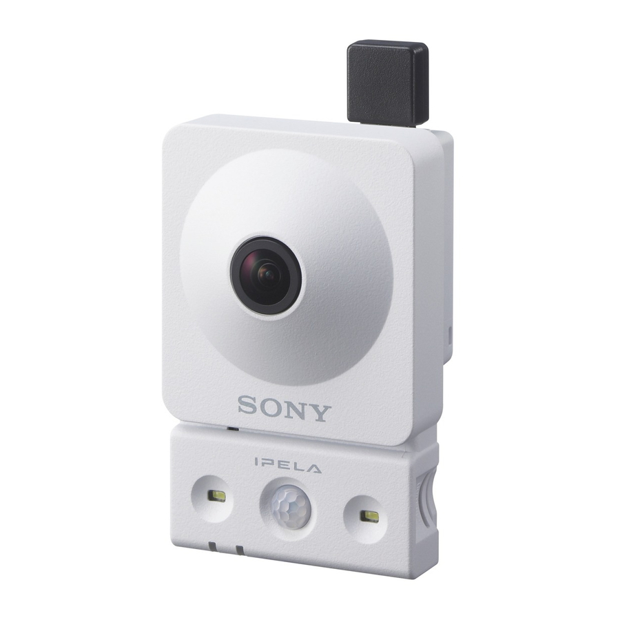 Sony Ipela SNC-CX600W User Manual