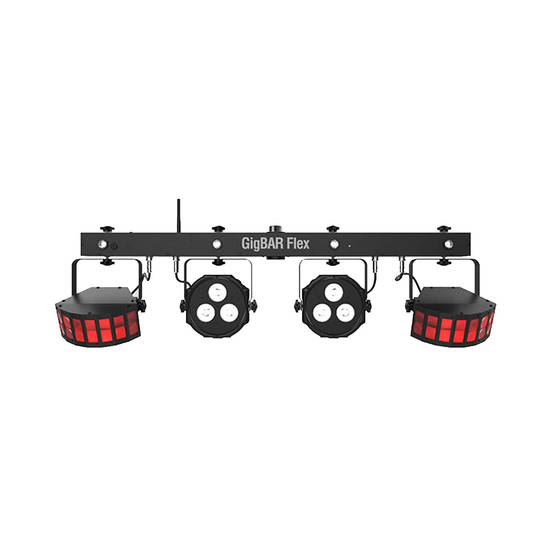 Chauvet DJ GigBAR Flex Quick Reference Manual