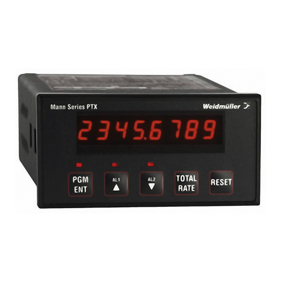 Weidmüller PTX800D Quick Start Manual